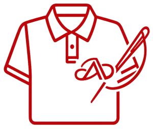 Polo shirt with custom embroidered logo and professional stitching